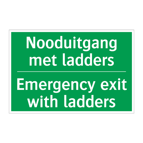 Nooduitgang met ladders - Emergency exit with ladders /.../