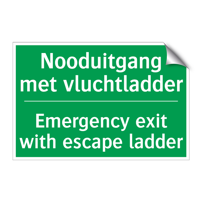 Nooduitgang met vluchtladder - Emergency exit with escape /.../