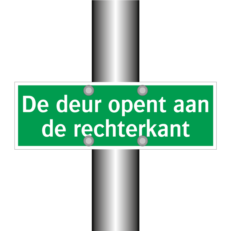 De deur opent aan de rechterkant