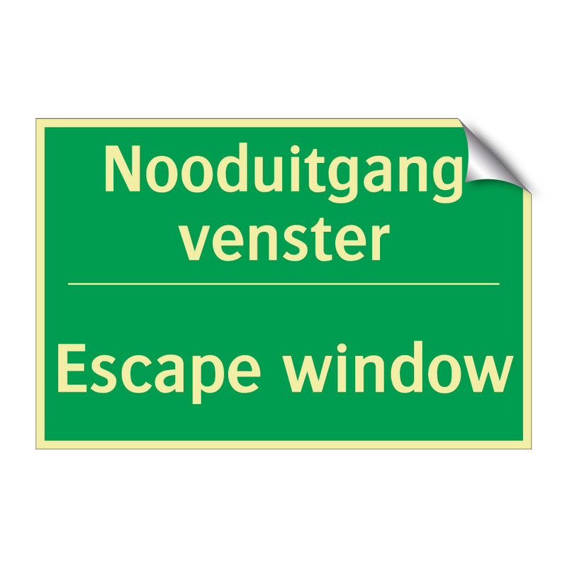 Nooduitgang venster - Escape window & Nooduitgang venster - Escape window