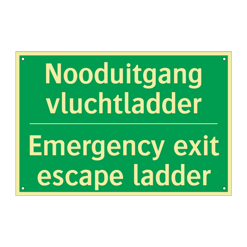 Nooduitgang vluchtladder - Emergency exit escape ladder /.../