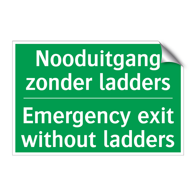 Nooduitgang zonder ladders - Emergency exit without ladders /.../