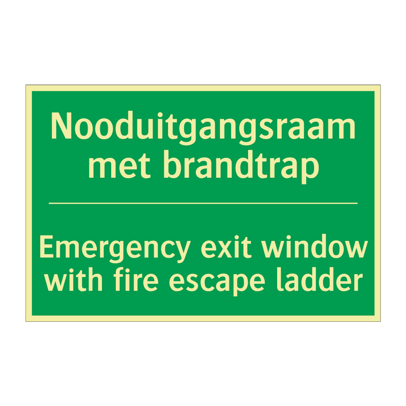 Nooduitgangsraam met brandtrap - Emergency exit window with /.../