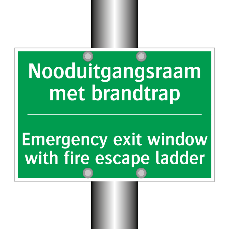 Nooduitgangsraam met brandtrap - Emergency exit window with /.../