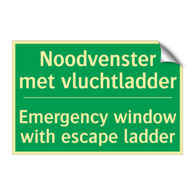 Noodvenster met vluchtladder - Emergency window with escape /.../