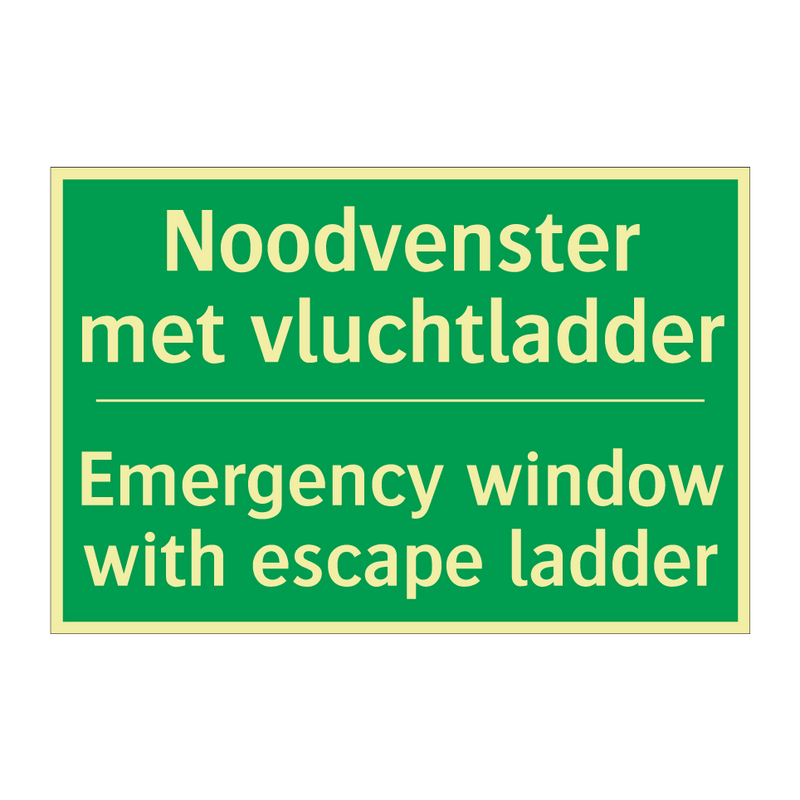 Noodvenster met vluchtladder - Emergency window with escape /.../