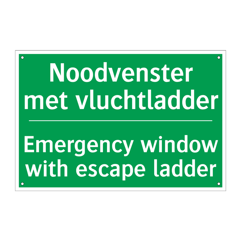 Noodvenster met vluchtladder - Emergency window with escape /.../