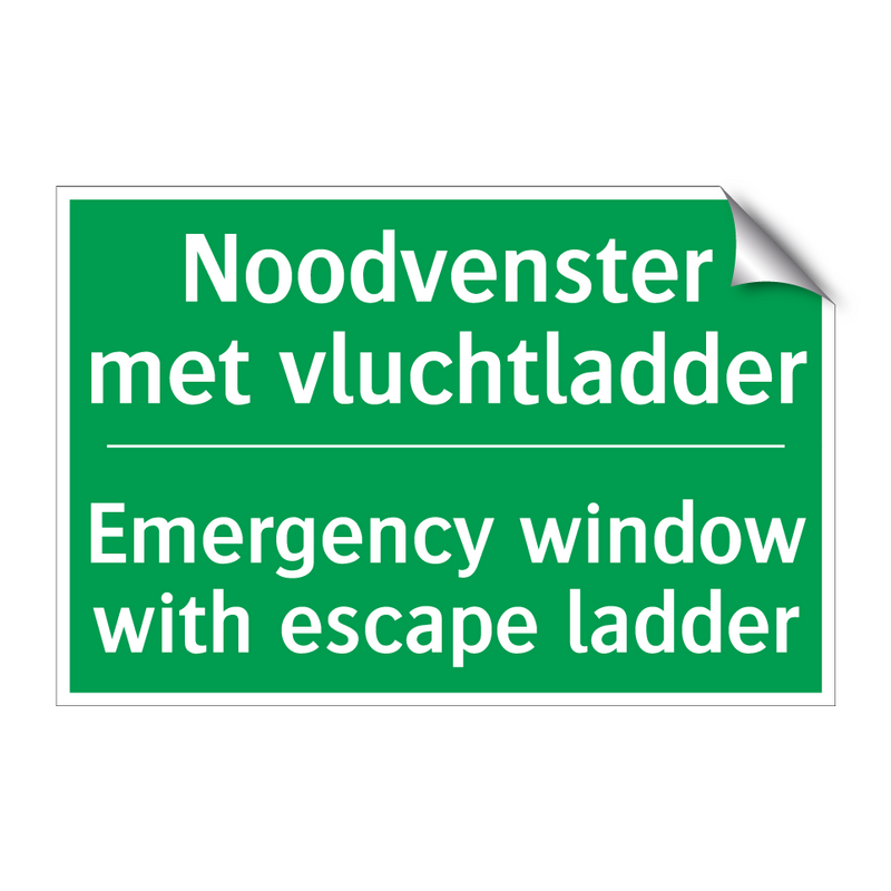 Noodvenster met vluchtladder - Emergency window with escape /.../