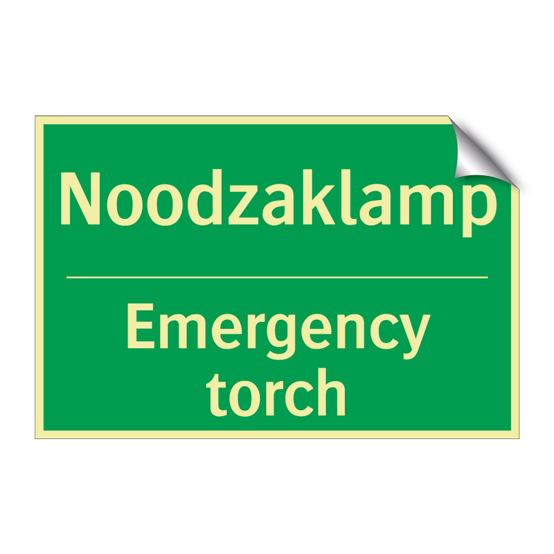 Noodzaklamp - Emergency torch & Noodzaklamp - Emergency torch & Noodzaklamp - Emergency torch