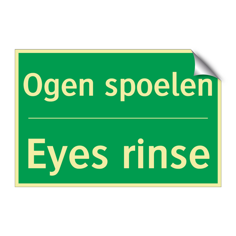 Ogen spoelen - Eyes rinse & Ogen spoelen - Eyes rinse & Ogen spoelen - Eyes rinse