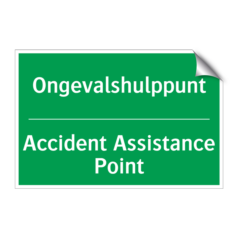 Ongevalshulppunt - Accident Assistance Point & Ongevalshulppunt - Accident Assistance Point