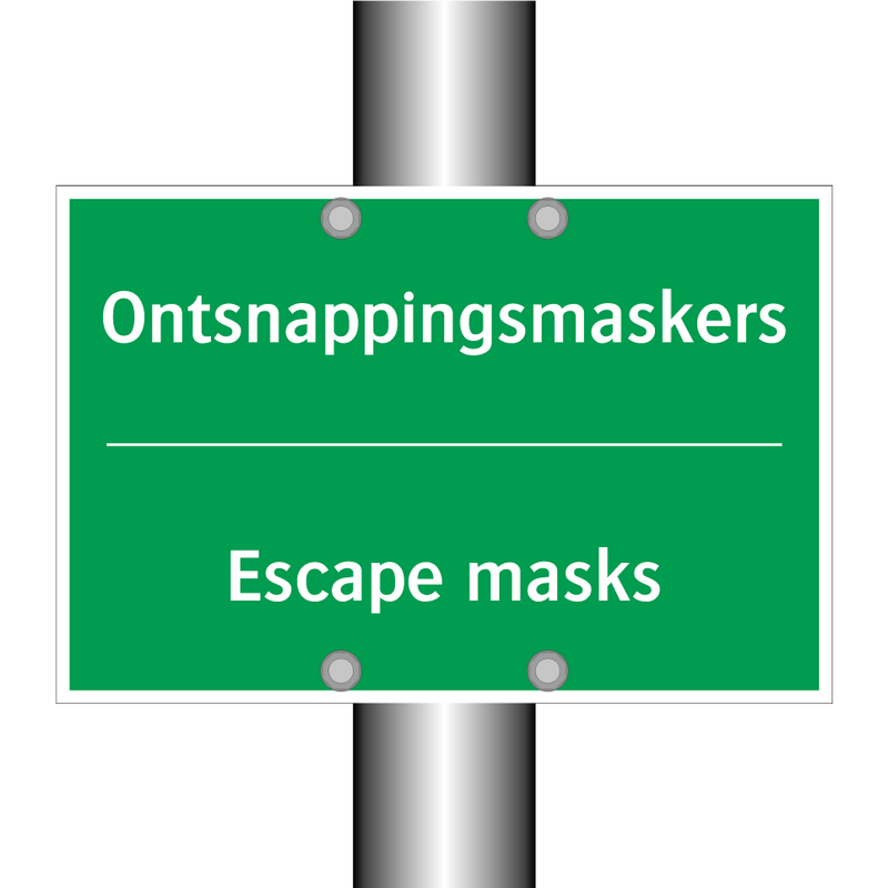 Ontsnappingsmaskers - Escape masks & Ontsnappingsmaskers - Escape masks