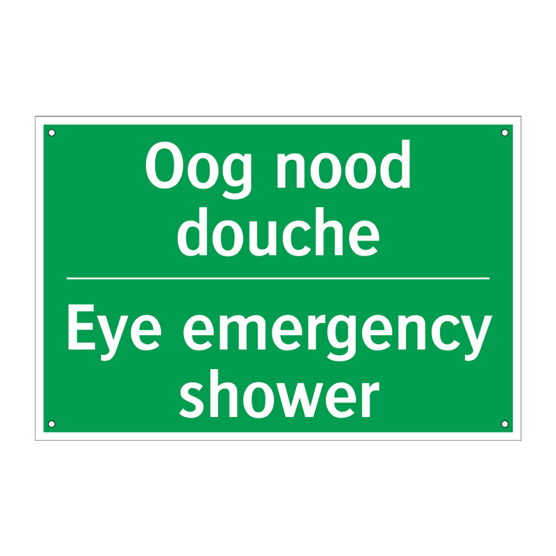 Oog nood douche - Eye emergency shower & Oog nood douche - Eye emergency shower