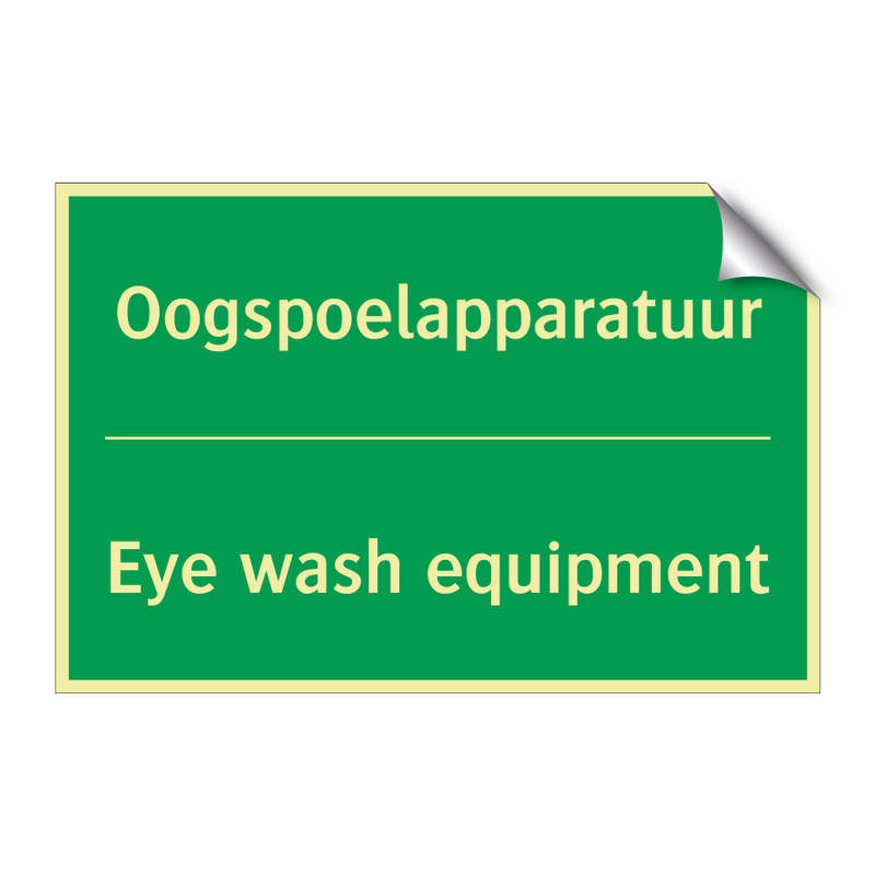 Oogspoelapparatuur - Eye wash equipment & Oogspoelapparatuur - Eye wash equipment