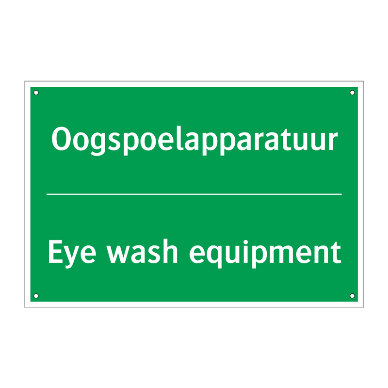 Oogspoelapparatuur - Eye wash equipment & Oogspoelapparatuur - Eye wash equipment