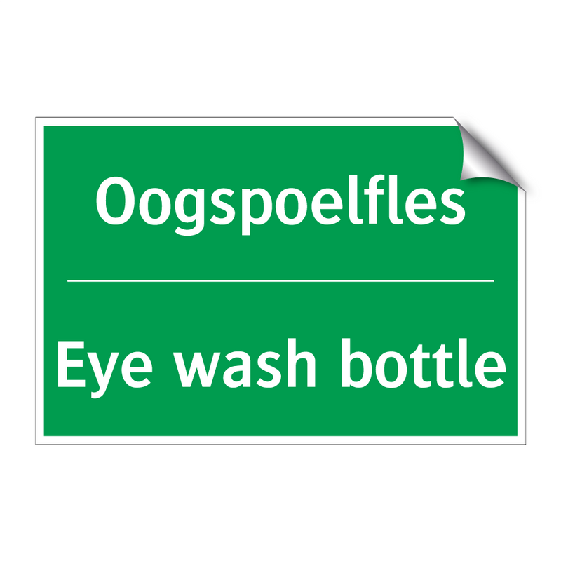 Oogspoelfles - Eye wash bottle & Oogspoelfles - Eye wash bottle & Oogspoelfles - Eye wash bottle