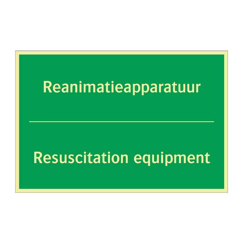 Reanimatieapparatuur - Resuscitation equipment & Reanimatieapparatuur - Resuscitation equipment