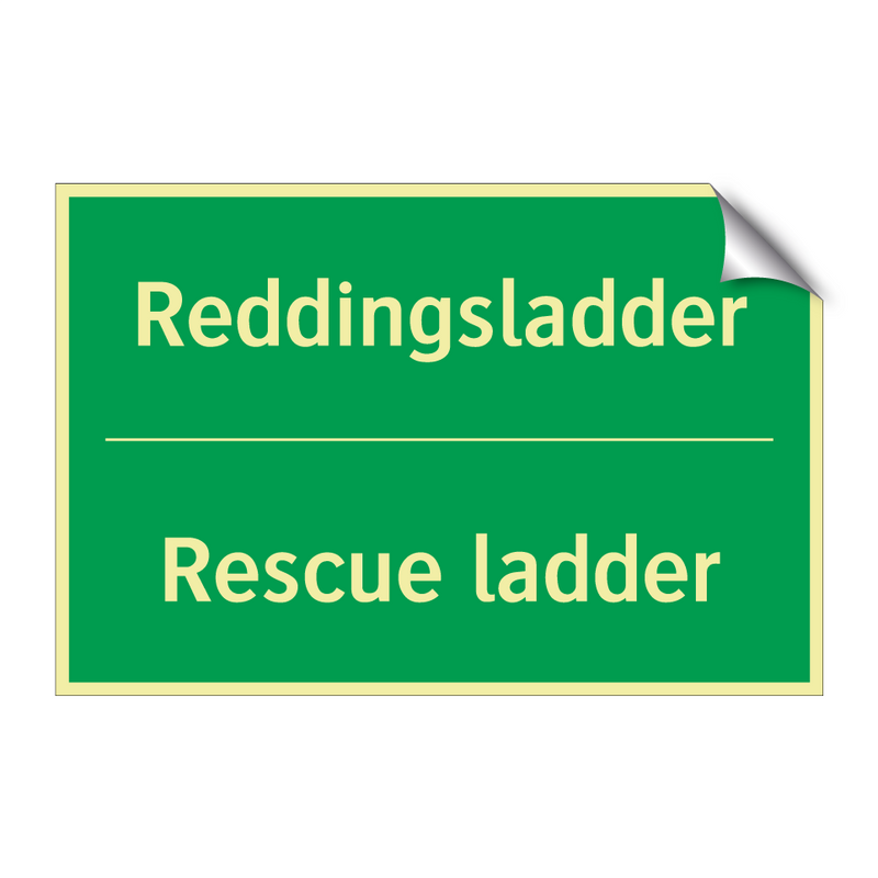 Reddingsladder - Rescue ladder & Reddingsladder - Rescue ladder & Reddingsladder - Rescue ladder