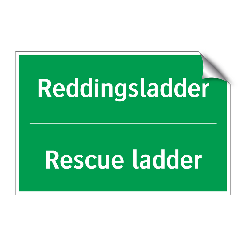 Reddingsladder - Rescue ladder & Reddingsladder - Rescue ladder & Reddingsladder - Rescue ladder