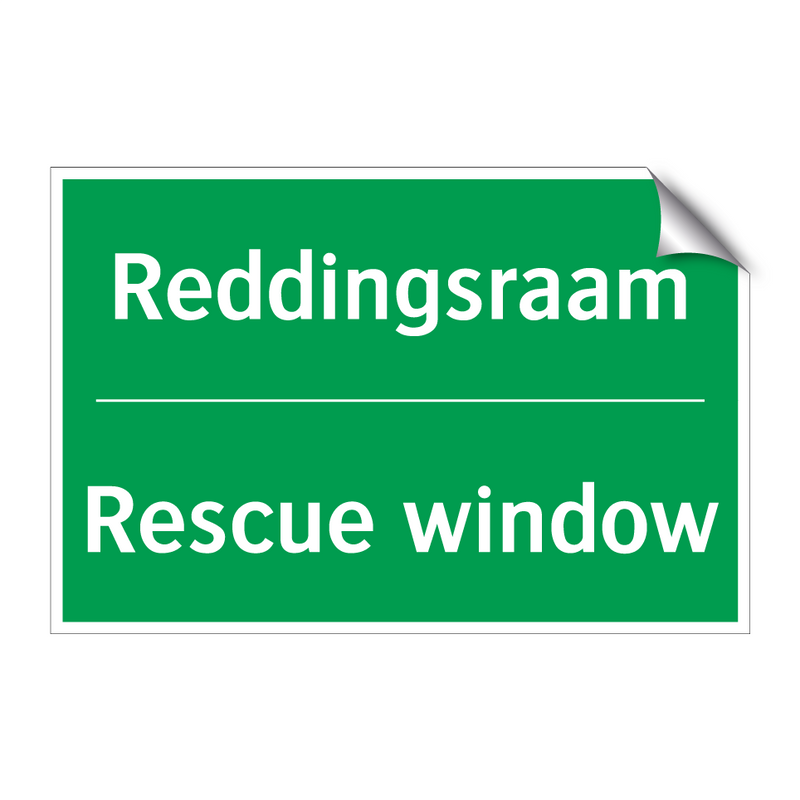 Reddingsraam - Rescue window & Reddingsraam - Rescue window & Reddingsraam - Rescue window