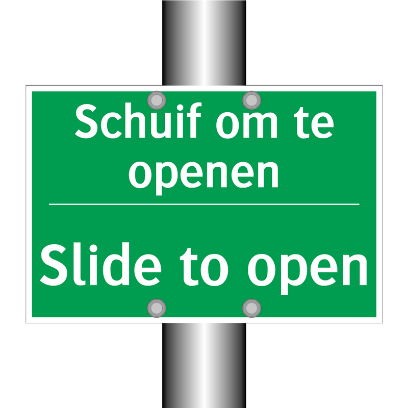 Schuif om te openen - Slide to open & Schuif om te openen - Slide to open