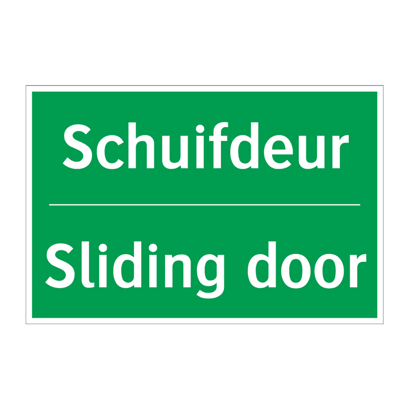 Schuifdeur - Sliding door & Schuifdeur - Sliding door & Schuifdeur - Sliding door