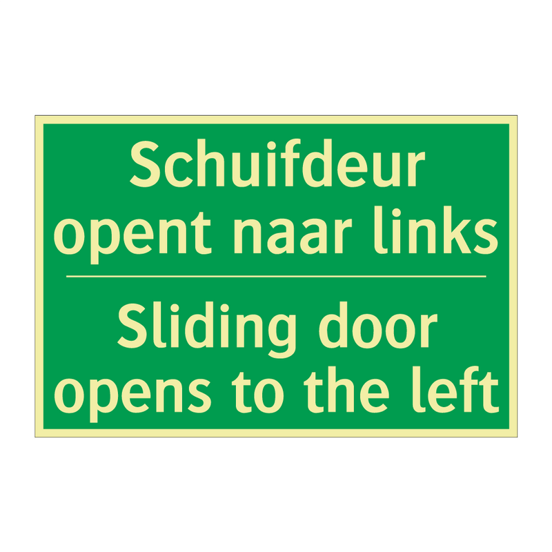 Schuifdeur opent naar links - Sliding door opens to the /.../