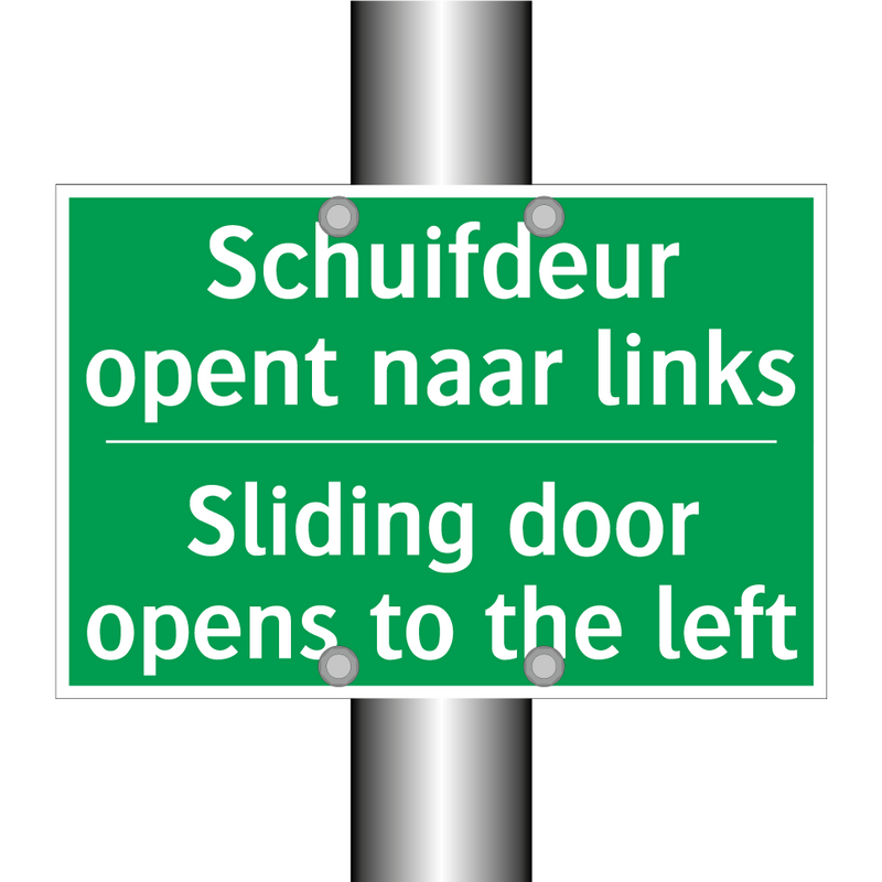 Schuifdeur opent naar links - Sliding door opens to the /.../