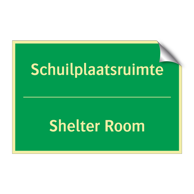 Schuilplaatsruimte - Shelter Room & Schuilplaatsruimte - Shelter Room