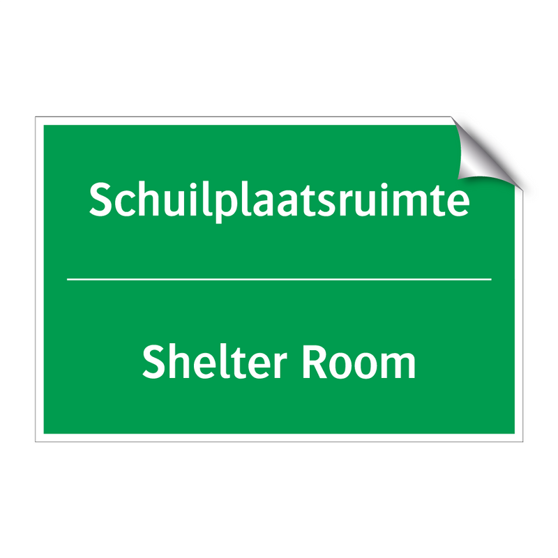 Schuilplaatsruimte - Shelter Room & Schuilplaatsruimte - Shelter Room