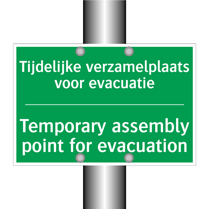 Tijdelijke verzamelplaats voor /.../ - Temporary assembly point /.../