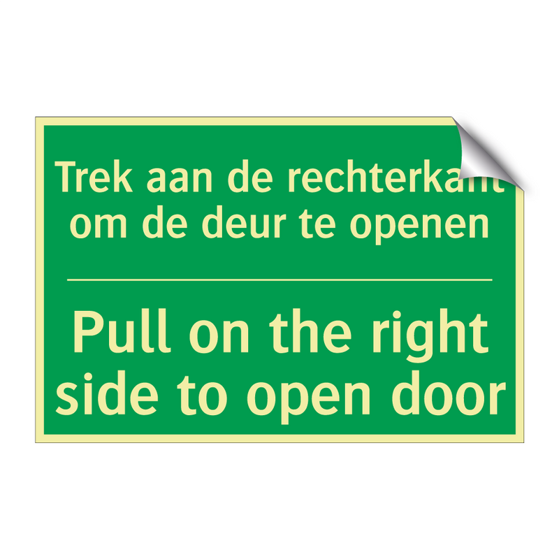 Trek aan de rechterkant om de /.../ - Pull on the right side to /.../