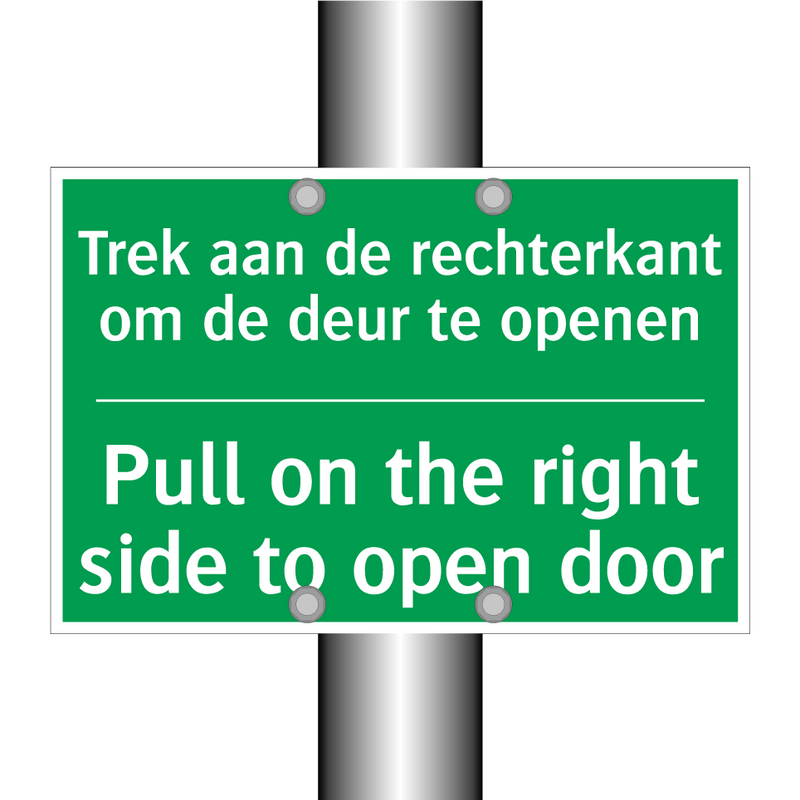 Trek aan de rechterkant om de /.../ - Pull on the right side to /.../