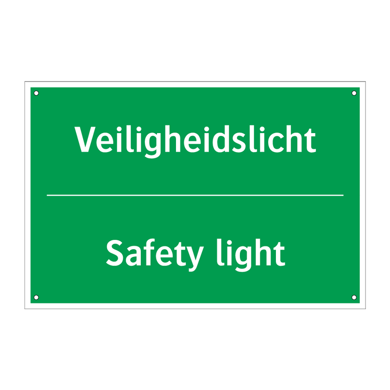 Veiligheidslicht - Safety light & Veiligheidslicht - Safety light & Veiligheidslicht - Safety light