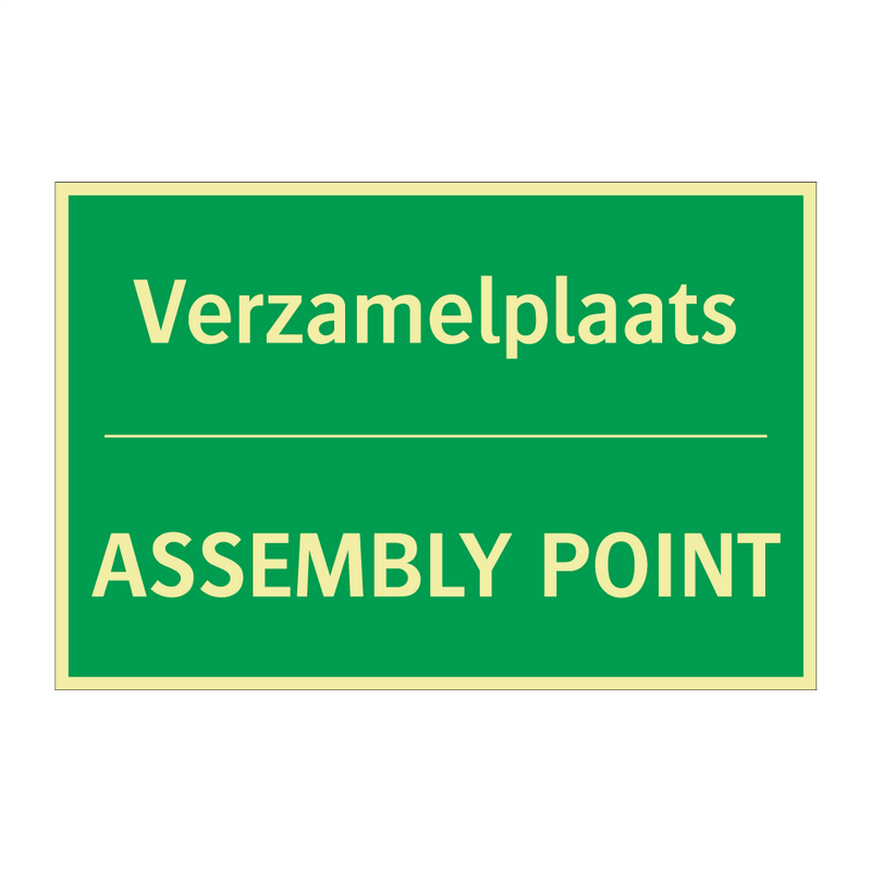 Verzamelplaats - ASSEMBLY POINT & Verzamelplaats - ASSEMBLY POINT & Verzamelplaats - ASSEMBLY POINT