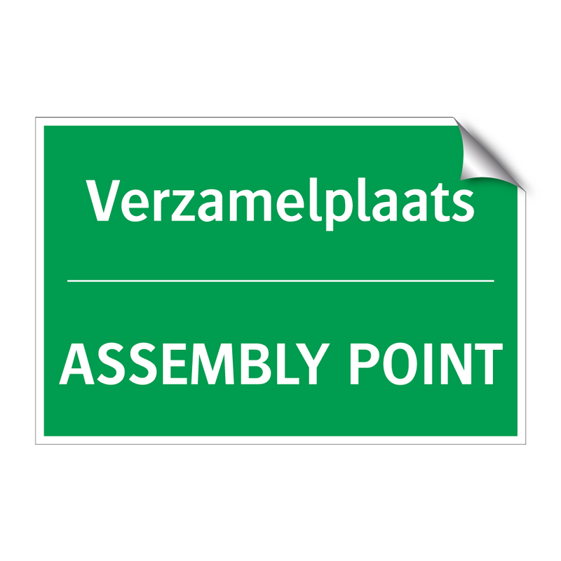 Verzamelplaats - ASSEMBLY POINT & Verzamelplaats - ASSEMBLY POINT & Verzamelplaats - ASSEMBLY POINT