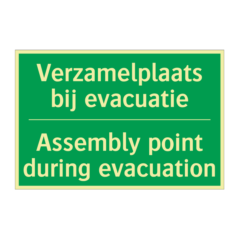 Verzamelplaats bij evacuatie - Assembly point during evacuation /.../