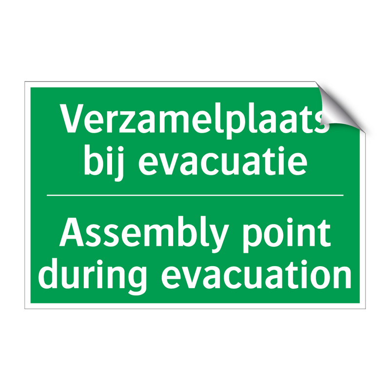 Verzamelplaats bij evacuatie - Assembly point during evacuation /.../