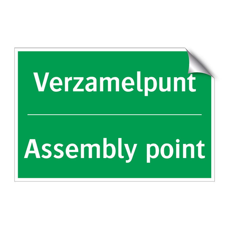 Verzamelpunt - Assembly point & Verzamelpunt - Assembly point & Verzamelpunt - Assembly point