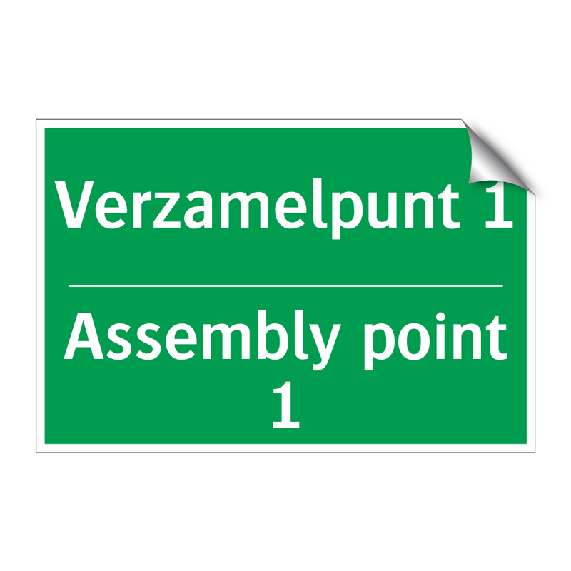 Verzamelpunt 1 - Assembly point 1 & Verzamelpunt 1 - Assembly point 1