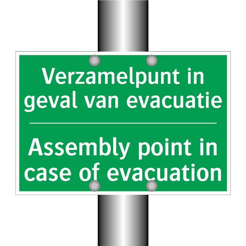 Verzamelpunt in geval van evacuatie /.../ - Assembly point in case of /.../