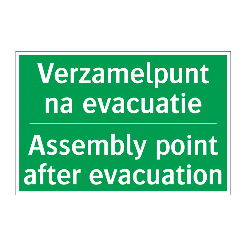 Verzamelpunt na evacuatie - Assembly point after evacuation /.../