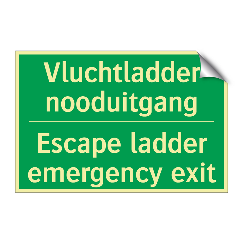 Vluchtladder nooduitgang - Escape ladder emergency exit /.../