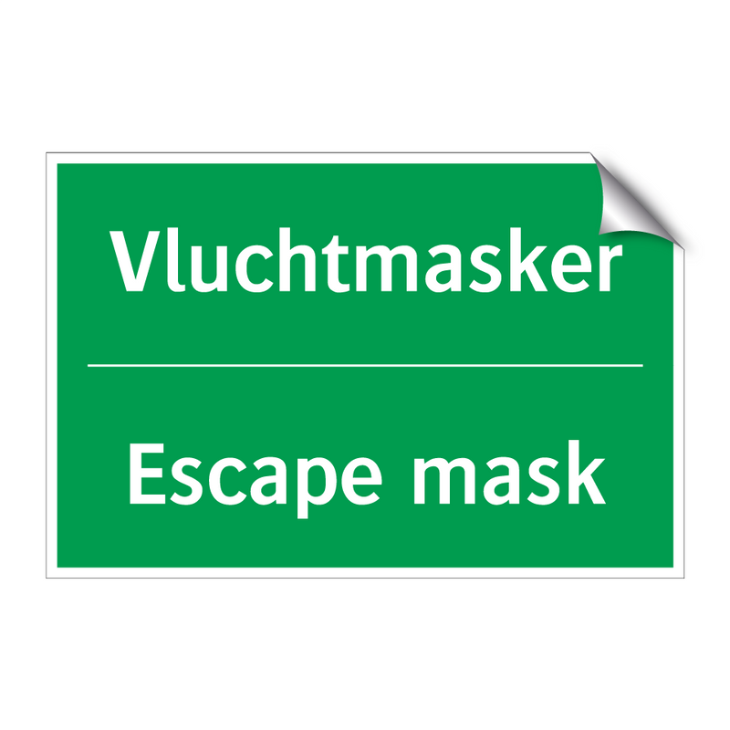 Vluchtmasker - Escape mask & Vluchtmasker - Escape mask & Vluchtmasker - Escape mask