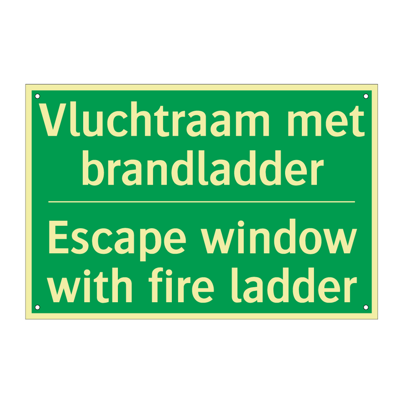 Vluchtraam met brandladder - Escape window with fire ladder /.../