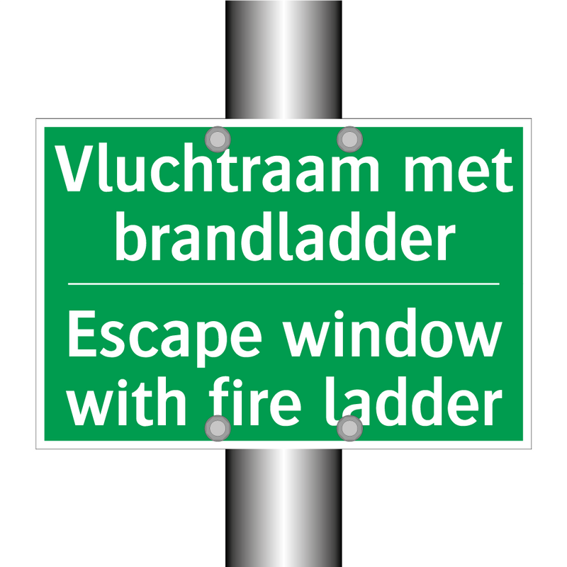 Vluchtraam met brandladder - Escape window with fire ladder /.../