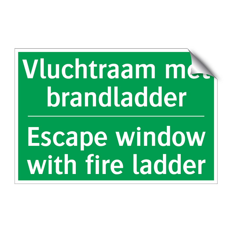 Vluchtraam met brandladder - Escape window with fire ladder /.../