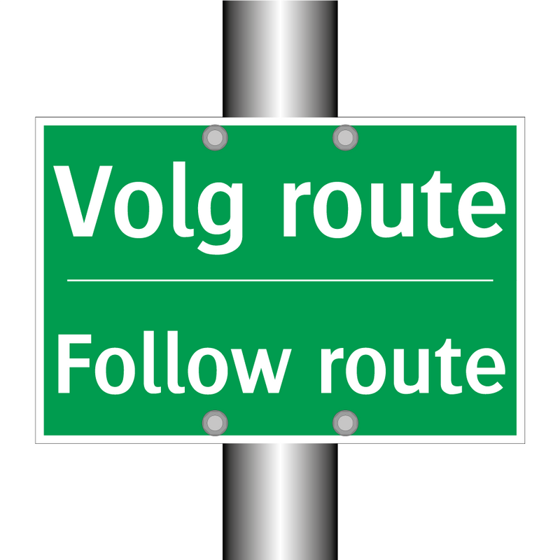 Volg route - Follow route & Volg route - Follow route & Volg route - Follow route