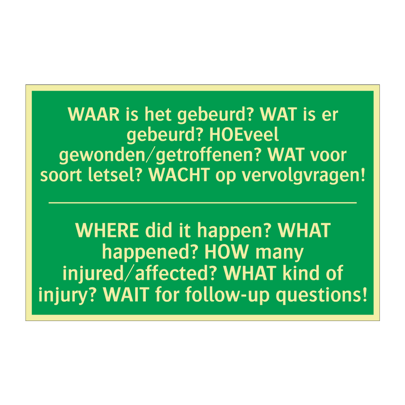 WAAR is het gebeurd? WAT is er /.../ - WHERE did it happen? WHAT /.../