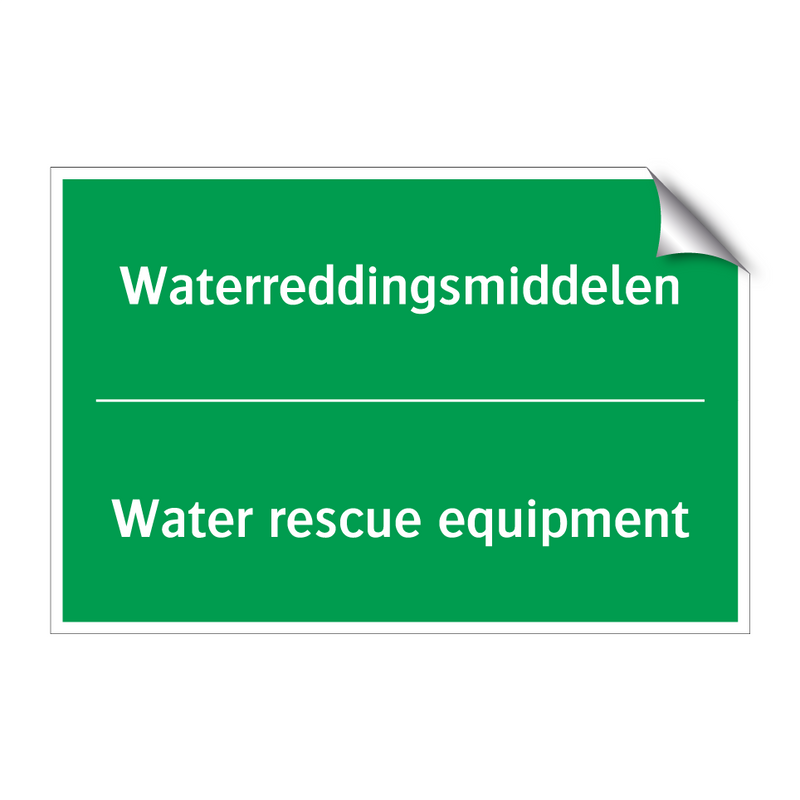 Waterreddingsmiddelen - Water rescue equipment & Waterreddingsmiddelen - Water rescue equipment